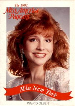 1992 Miss America Pageant Contestants (50) #NNO Ingrid Olsen Front