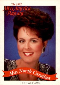 1992 Miss America Pageant Contestants (50) #NNO Heidi Williams Front