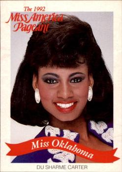 1992 Miss America Pageant Contestants (50) #NNO Du Sharme Carter Front