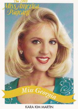 1993 Miss America Pageant Contestants #10 Kara Kim Martin Front