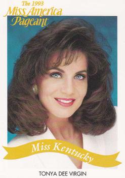1993 Miss America Pageant Contestants #17 Tonya Dee Virgin Front
