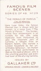 1935 Gallaher Famous Film Scenes #29 The Morals of Marcus Back