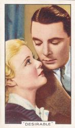 1935 Gallaher Famous Film Scenes #38 Desirable Front