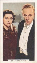 1935 Gallaher Famous Film Scenes #42 British Agent Front