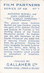 1935 Gallaher Film Partners #7 Anthony Bushell / Joan Gardner Back