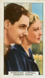 1935 Gallaher Film Partners #8 Madeleine Carroll / Robert Donat Front