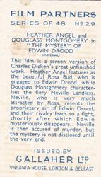1935 Gallaher Film Partners #29 Heather Angel / Douglass Montgomery Back