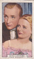 1935 Gallaher Film Partners #33 Bing Crosby / Joan Bennett Front