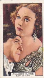 1935 Gallaher Film Partners #38 Claude Rains / Fay Wray Front
