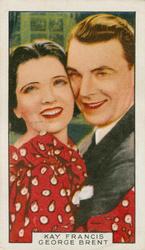 1935 Gallaher Film Partners #48 Kay Francis / George Brent Front