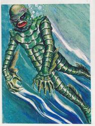 1986 Agencia Reyauca Monstruos  (Libra Para Cromos) #3 La Criatura Del Lago Negro Front