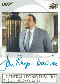 2019 Upper Deck James Bond Collection - Autographs #A-JR John Rhys-Davies Front