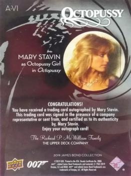 2019 Upper Deck James Bond Collection - Autographs #A-VI Mary Stavin Back