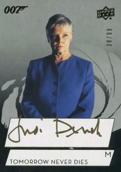 2019 Upper Deck James Bond Collection - Autographs SP #SPA-JD Judi Dench Front