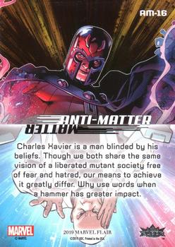 2019 Flair Marvel - Anti-Matter #AM-16 Magneto Back