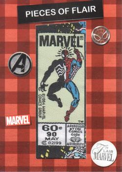 2019 Flair Marvel - Pieces of Flair Comic Corner Patch #POF 4 Peter Parker The Spectacular Spider-Man #90 Front