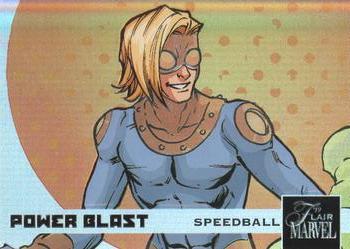 2019 Flair Marvel - Power Blast #PB-49 Speedball Front
