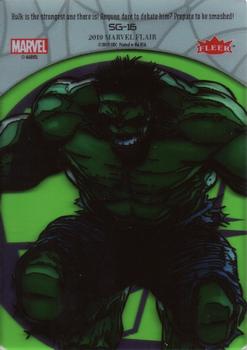 2019 Flair Marvel - Stained Glass #SG-16 Hulk Back