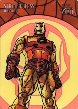 2019 Flair Marvel - Stained Glass Photo Variants #SGP-1 Iron Man Front