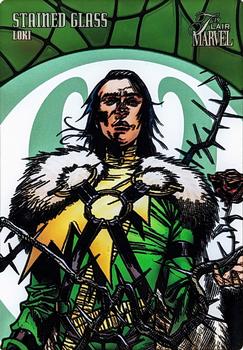2019 Flair Marvel - Stained Glass Photo Variants #SGP-8 Loki Front