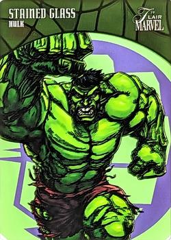 2019 Flair Marvel - Stained Glass Photo Variants #SGP-16 Hulk Front