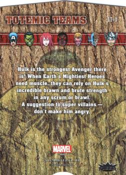 2019 Flair Marvel - Totemic Teams #TT-1 Hulk Back