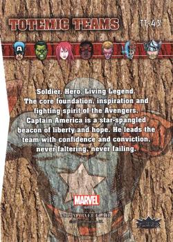 2019 Flair Marvel - Totemic Teams #TT-43 Captain America Back