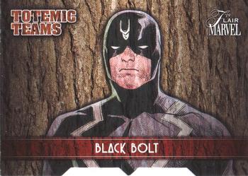 2019 Flair Marvel - Totemic Teams #TT-46 Black Bolt Front