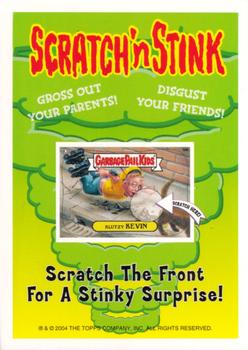 2004 Topps Garbage Pail Kids All-New Series 2 - Scratch 'N Stink #S4b Klutzy Kevin Back