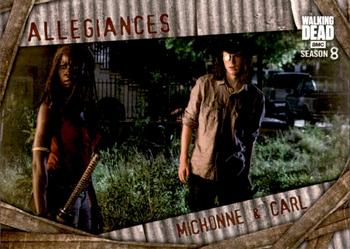 2018 Topps The Walking Dead Season 8 - Allegiances #A-1 Michonne / Carl Front