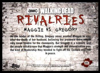 2018 Topps The Walking Dead Season 8 - Rivalries #R-7 Maggie vs. Gregory Back