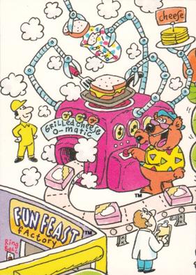 1992 Swanson Kids Fun Feast Band #3 Barnie Bear Back