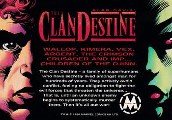 1994 Marvel UK ClanDestine #NNO ClanDestine Back
