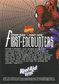 1995 Kool-Aid Bursts Spider-Man First Encounters #3 Spider-Man & Mary Jane Back