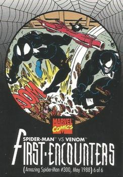 1995 Kool-Aid Bursts Spider-Man First Encounters #6 Spider-Man vs. Venom Front