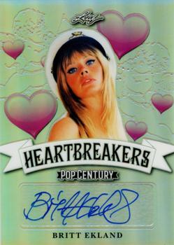 2019 Leaf Metal Pop Century - Heartbreakers Autographs #H-BE1 Britt Ekland Front