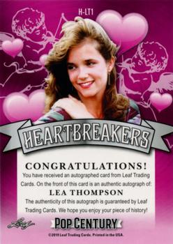 2019 Leaf Metal Pop Century - Heartbreakers Autographs #H-LT1 Lea Thompson Back