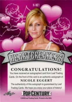 2019 Leaf Metal Pop Century - Heartbreakers Autographs #H-NE1 Nicole Eggert Back