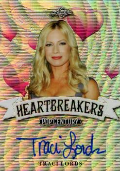 2019 Leaf Metal Pop Century - Heartbreakers Autographs Silver Wave #H-TL1 Traci Lords Front