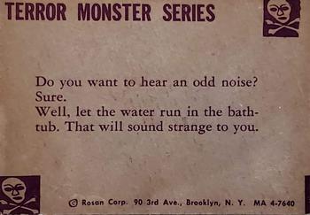 1963 Rosan Terror Monsters #99 Skeleton Women Back