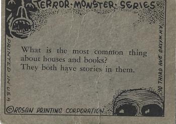 1963 Rosan Terror Monsters #18 Konga Back