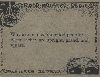 1963 Rosan Terror Monsters #20 The Ape Man Back
