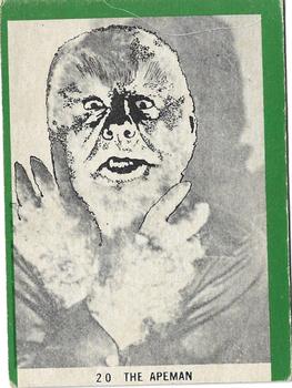 1963 Rosan Terror Monsters #20 The Ape Man Front