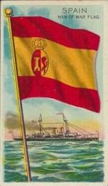 1910-11 Flags of All Nations (T59) #NNO Spain Man Of War Flag Front