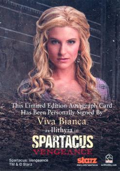 2013 Rittenhouse Spartacus Vengeance - Autographs #NNO Viva Bianca Back