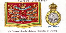 1924 Player's Drum Banners & Cap Badges #8 5th Dragoon Guards Front