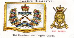 1924 Player's Drum Banners & Cap Badges #9 The Carabiniers Front