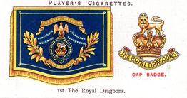 1924 Player's Drum Banners & Cap Badges #11 1st The Royal Dragoons Front