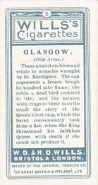 1905 Wills's Borough Arms-1st Series Descriptive #5 Glasgow Back