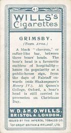 1905 Wills's Borough Arms-1st Series Descriptive #41 Grimsby Back
